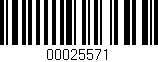 Código de barras (EAN, GTIN, SKU, ISBN): '00025571'