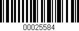 Código de barras (EAN, GTIN, SKU, ISBN): '00025584'