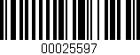 Código de barras (EAN, GTIN, SKU, ISBN): '00025597'