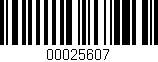 Código de barras (EAN, GTIN, SKU, ISBN): '00025607'