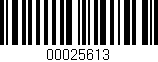 Código de barras (EAN, GTIN, SKU, ISBN): '00025613'