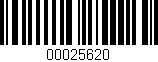 Código de barras (EAN, GTIN, SKU, ISBN): '00025620'