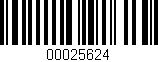 Código de barras (EAN, GTIN, SKU, ISBN): '00025624'