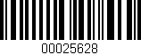 Código de barras (EAN, GTIN, SKU, ISBN): '00025628'