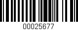 Código de barras (EAN, GTIN, SKU, ISBN): '00025677'