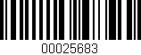 Código de barras (EAN, GTIN, SKU, ISBN): '00025683'
