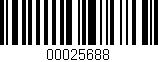 Código de barras (EAN, GTIN, SKU, ISBN): '00025688'