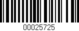 Código de barras (EAN, GTIN, SKU, ISBN): '00025725'