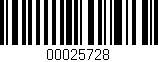 Código de barras (EAN, GTIN, SKU, ISBN): '00025728'