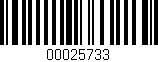 Código de barras (EAN, GTIN, SKU, ISBN): '00025733'