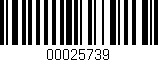 Código de barras (EAN, GTIN, SKU, ISBN): '00025739'