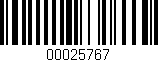 Código de barras (EAN, GTIN, SKU, ISBN): '00025767'