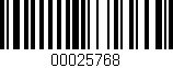 Código de barras (EAN, GTIN, SKU, ISBN): '00025768'