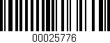 Código de barras (EAN, GTIN, SKU, ISBN): '00025776'