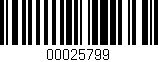 Código de barras (EAN, GTIN, SKU, ISBN): '00025799'