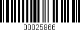 Código de barras (EAN, GTIN, SKU, ISBN): '00025866'