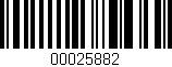 Código de barras (EAN, GTIN, SKU, ISBN): '00025882'