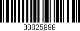 Código de barras (EAN, GTIN, SKU, ISBN): '00025898'
