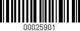 Código de barras (EAN, GTIN, SKU, ISBN): '00025901'