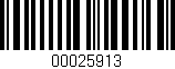 Código de barras (EAN, GTIN, SKU, ISBN): '00025913'