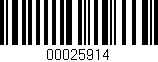 Código de barras (EAN, GTIN, SKU, ISBN): '00025914'