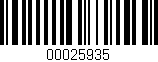 Código de barras (EAN, GTIN, SKU, ISBN): '00025935'