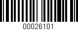 Código de barras (EAN, GTIN, SKU, ISBN): '00026101'