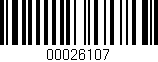 Código de barras (EAN, GTIN, SKU, ISBN): '00026107'