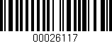Código de barras (EAN, GTIN, SKU, ISBN): '00026117'