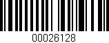 Código de barras (EAN, GTIN, SKU, ISBN): '00026128'