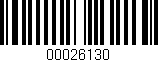Código de barras (EAN, GTIN, SKU, ISBN): '00026130'