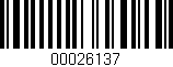 Código de barras (EAN, GTIN, SKU, ISBN): '00026137'