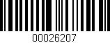 Código de barras (EAN, GTIN, SKU, ISBN): '00026207'