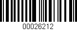 Código de barras (EAN, GTIN, SKU, ISBN): '00026212'