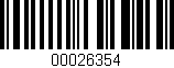 Código de barras (EAN, GTIN, SKU, ISBN): '00026354'