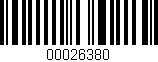 Código de barras (EAN, GTIN, SKU, ISBN): '00026380'
