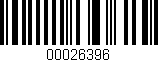 Código de barras (EAN, GTIN, SKU, ISBN): '00026396'