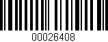 Código de barras (EAN, GTIN, SKU, ISBN): '00026408'