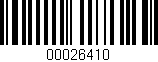 Código de barras (EAN, GTIN, SKU, ISBN): '00026410'