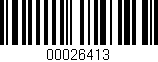 Código de barras (EAN, GTIN, SKU, ISBN): '00026413'
