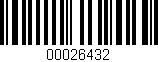 Código de barras (EAN, GTIN, SKU, ISBN): '00026432'