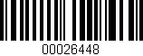 Código de barras (EAN, GTIN, SKU, ISBN): '00026448'