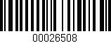 Código de barras (EAN, GTIN, SKU, ISBN): '00026508'
