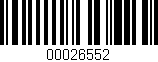 Código de barras (EAN, GTIN, SKU, ISBN): '00026552'