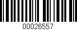 Código de barras (EAN, GTIN, SKU, ISBN): '00026557'
