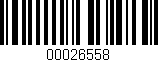 Código de barras (EAN, GTIN, SKU, ISBN): '00026558'