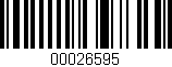 Código de barras (EAN, GTIN, SKU, ISBN): '00026595'