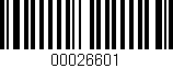 Código de barras (EAN, GTIN, SKU, ISBN): '00026601'
