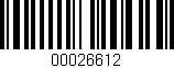 Código de barras (EAN, GTIN, SKU, ISBN): '00026612'