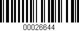 Código de barras (EAN, GTIN, SKU, ISBN): '00026644'
